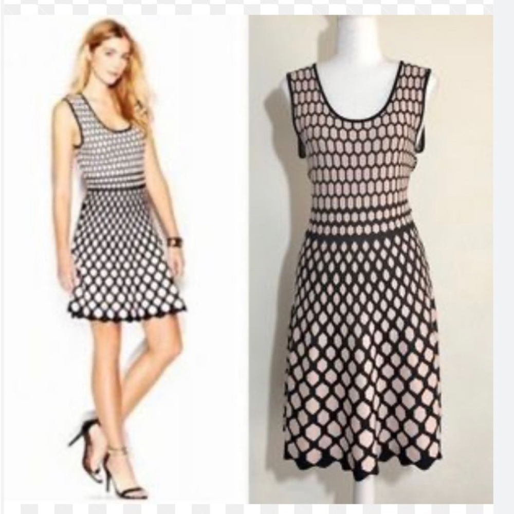 Bar lll Baby pink and black sweater dress